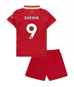 Billiga Liverpool Darwin Nunez #9 Hemmatröja Barn 2024-25 Kortärmad (+ Korta byxor)